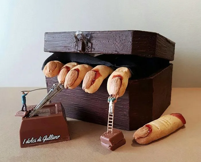 Italian Pastry Chef Creates Miniature Worlds With Desserts