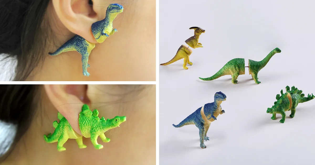 Pendientes de dinosaurios para cavernícolas del siglo XXI