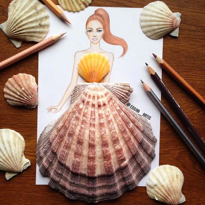 Armenian Fashion Illustrator Creates Stunning Dresses From Everyday Objects (70 Pics)