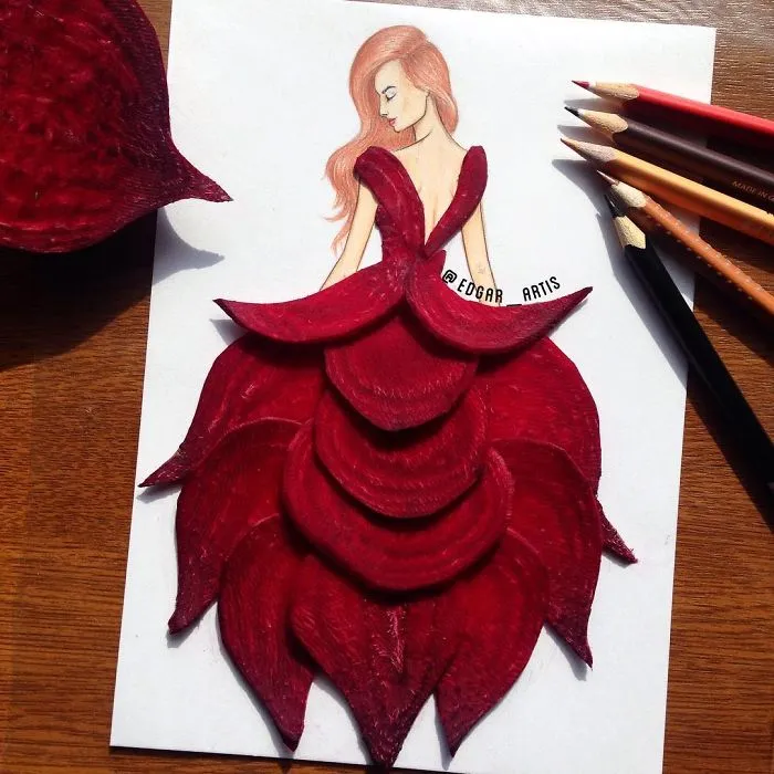 Armenian Fashion Illustrator Creates Stunning Dresses From Everyday Objects (70 Pics)