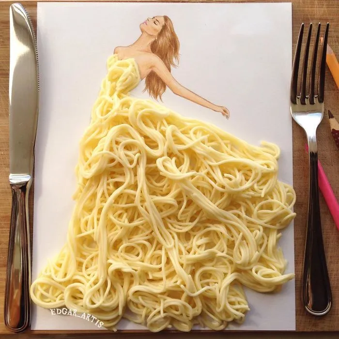 Armenian Fashion Illustrator Creates Stunning Dresses From Everyday Objects (70 Pics)