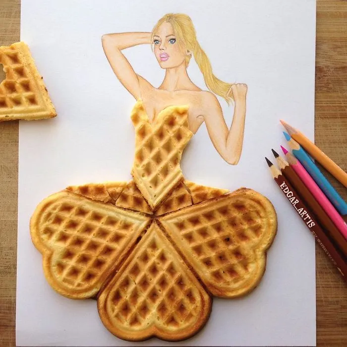 Armenian Fashion Illustrator Creates Stunning Dresses From Everyday Objects (70 Pics)
