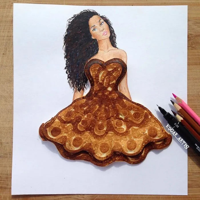 Armenian Fashion Illustrator Creates Stunning Dresses From Everyday Objects (70 Pics)