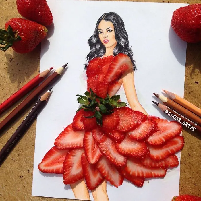 Armenian Fashion Illustrator Creates Stunning Dresses From Everyday Objects (70 Pics)