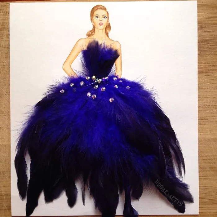 Armenian Fashion Illustrator Creates Stunning Dresses From Everyday Objects (70 Pics)