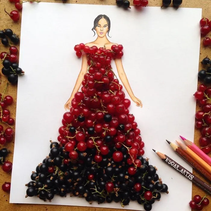 Armenian Fashion Illustrator Creates Stunning Dresses From Everyday Objects (70 Pics)