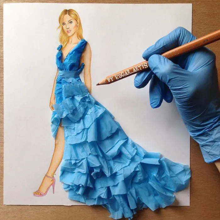 Armenian Fashion Illustrator Creates Stunning Dresses From Everyday Objects (70 Pics)