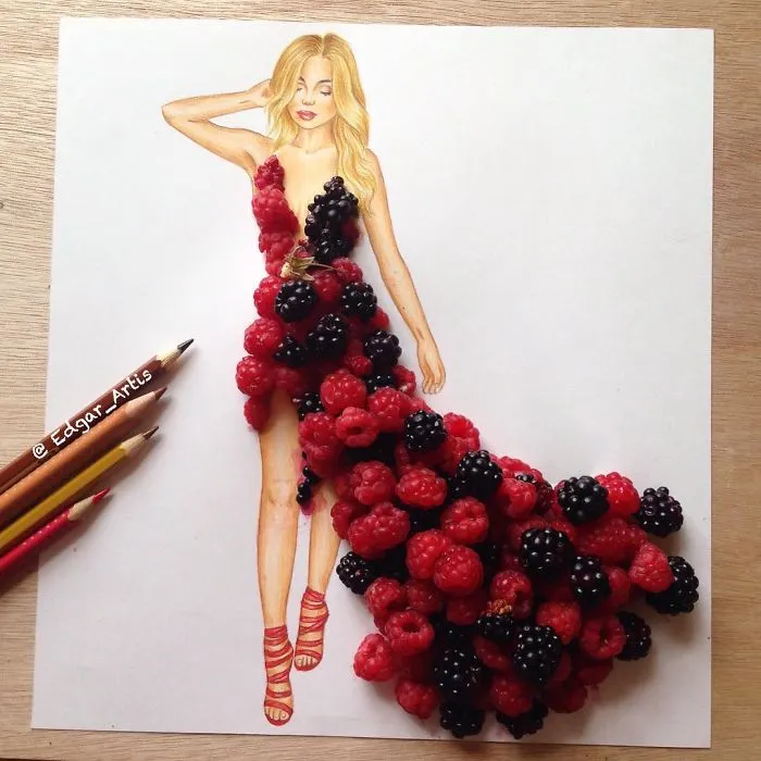 Armenian Fashion Illustrator Creates Stunning Dresses From Everyday Objects (70 Pics)