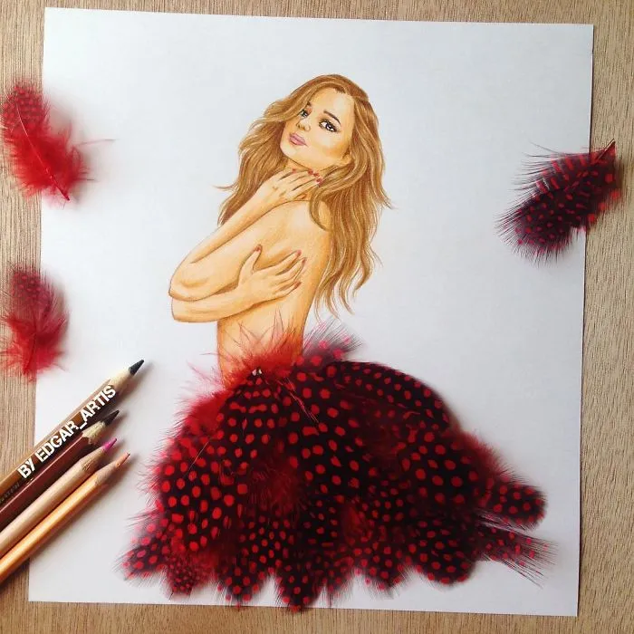 Armenian Fashion Illustrator Creates Stunning Dresses From Everyday Objects (70 Pics)