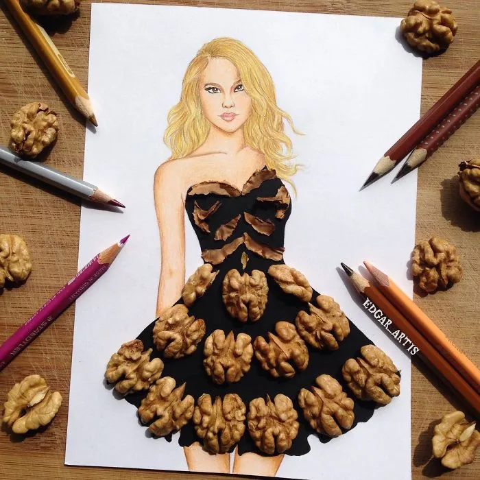 Armenian Fashion Illustrator Creates Stunning Dresses From Everyday Objects (70 Pics)
