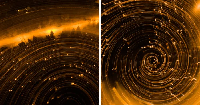 Candle Light Painting During The All Saint Night At Cemetery In Kaunas, Lithuania