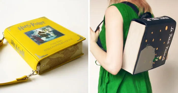 Bolsos en forma de libro para llevar siempre contigo tus títulos favoritos
