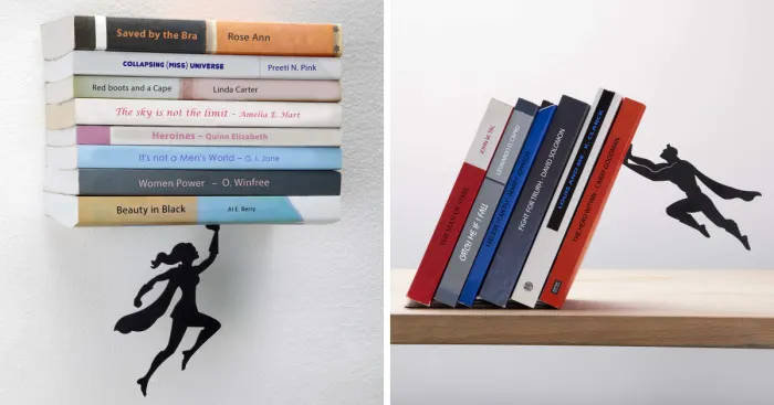 We Create Superhero Bookends That Save Books From Falling Down
