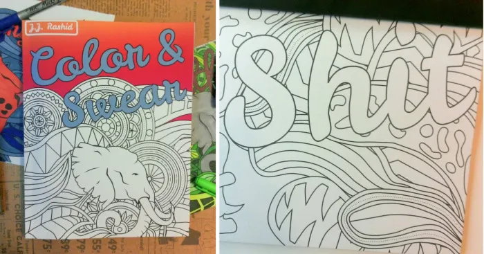 I Made A Swear Word Adult Coloring Book