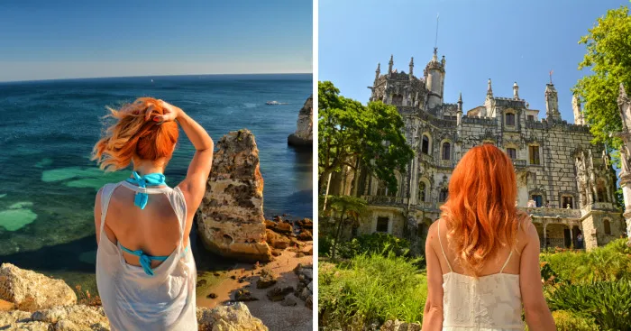 Photographer Captures His "Favourite 10 Travelling Views" Using Back Views Of Redhair Girlfriend