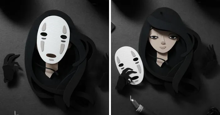 I Create Illustrations By Cutting Paper