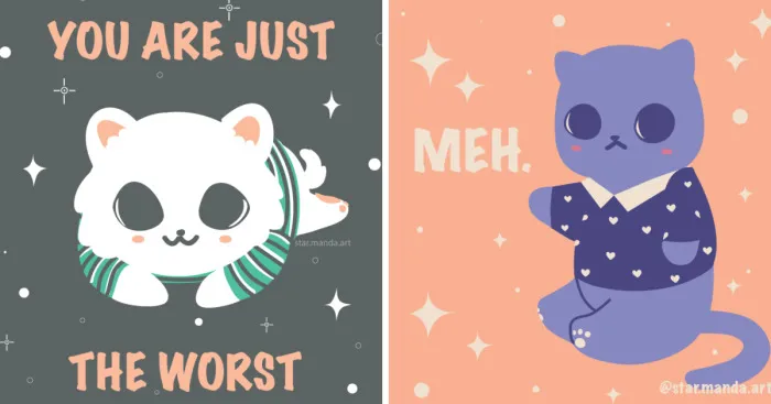 These Cute Cats Are A Bit Cynical