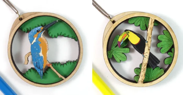 Colors In Nature: Hand Painted Nature-Inspired Wooden Jewelry