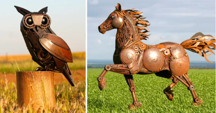 I Turn Scrap Metal Into Life-Size Animal Sculptures