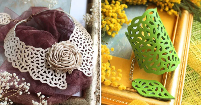 Leather Lace Coming From Russia: Designer Jewellery By Elena Kozhevnikova