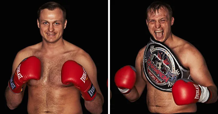 Bushido Hero's Lithuania Fighters’ Portraits Before And After The Fight
