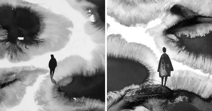 I Create Black Ink Surrealistic Drawings