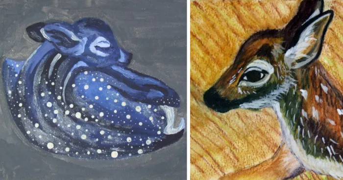 I Painted A Deer Every Day For 30 Days