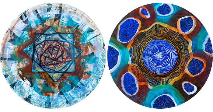 I Transform Previously Discarded Vinyl Records Into Mandala Art