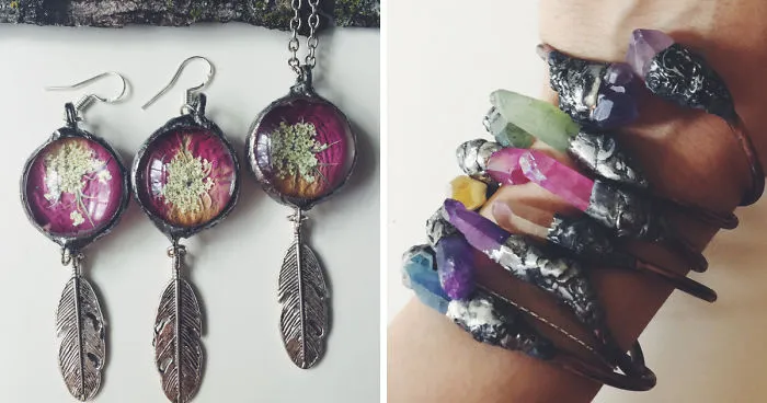 I Create Botanical And Mineral Jewelry