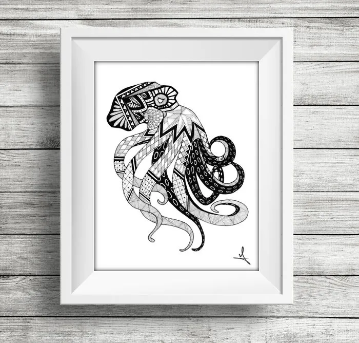I Spend My Free Time Drawing Intricate Animals And Skulls