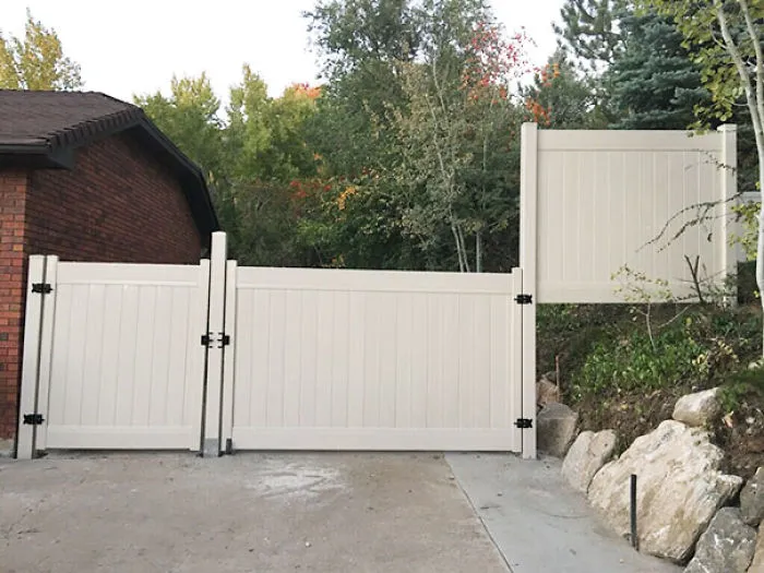 My Dad Hired A Company To Install A Fence After Extending The Driveway. This Is Their Handy Work