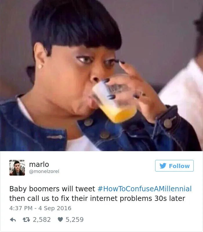 59 Of The Best Comebacks To Baby Boomers Who Complain About Millennials