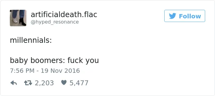 59 Of The Best Comebacks To Baby Boomers Who Complain About Millennials