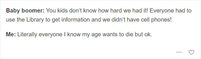 59 Of The Best Comebacks To Baby Boomers Who Complain About Millennials