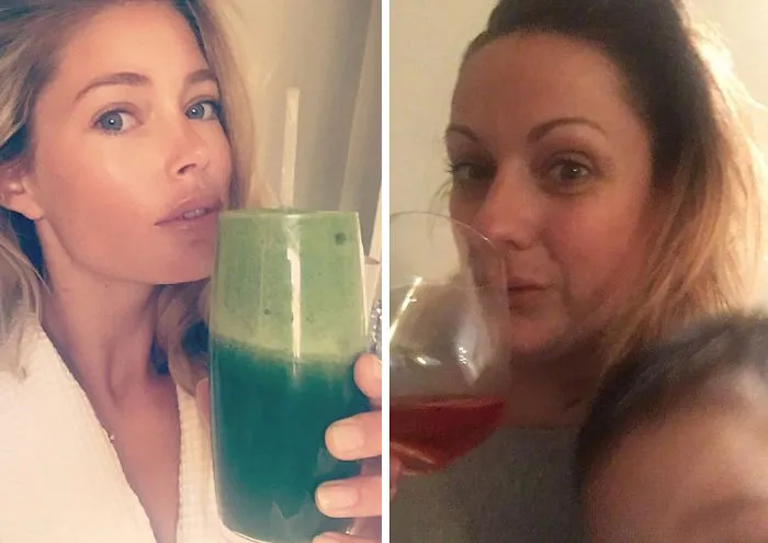 Woman Continues To Hilariously Recreate Celebrity Instagram Photos (78 Pics)