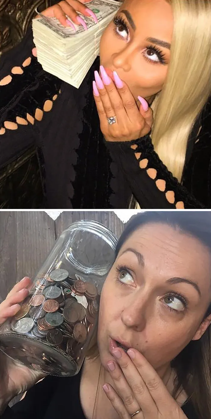 Woman Continues To Hilariously Recreate Celebrity Instagram Photos (78 Pics)