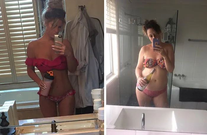 Woman Continues To Hilariously Recreate Celebrity Instagram Photos (78 Pics)