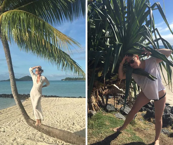 Woman Continues To Hilariously Recreate Celebrity Instagram Photos (78 Pics)