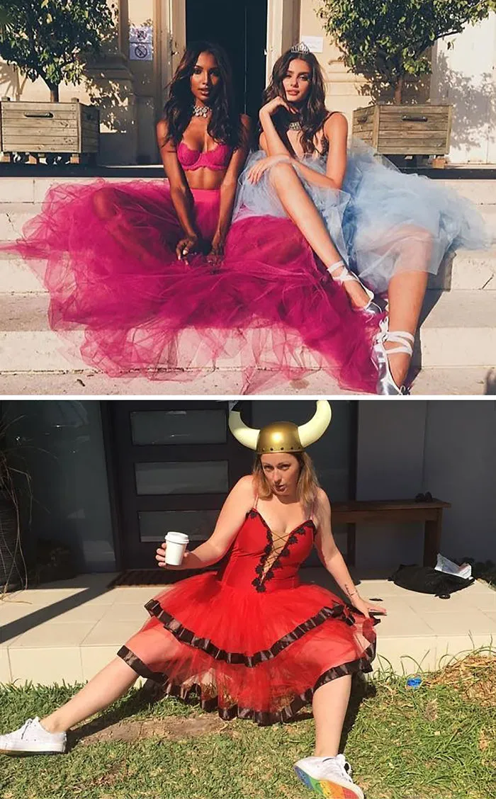 Woman Continues To Hilariously Recreate Celebrity Instagram Photos (78 Pics)