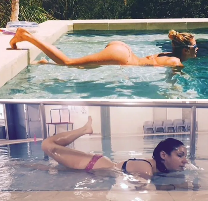 Woman Continues To Hilariously Recreate Celebrity Instagram Photos (78 Pics)