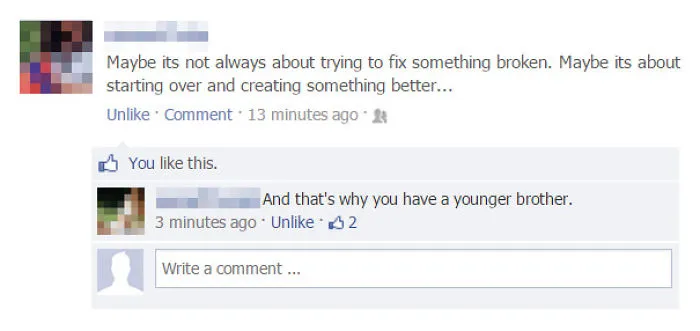 73 Epic Facebook Comebacks You'll Be Happy Didn't Happen To You