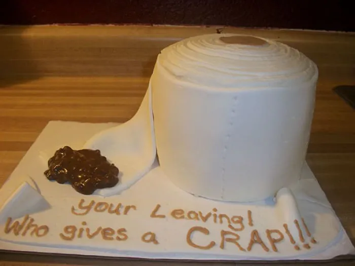 Give Your Colleague A Crappy, Grammatically Incorrect Going Away Cake
