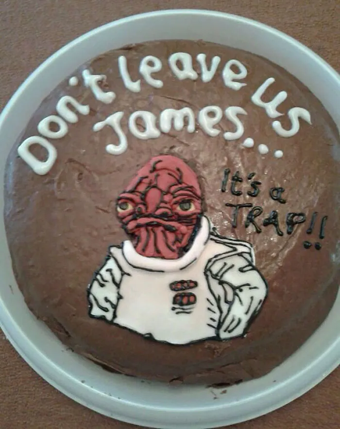 Awesome Farewell Cake For A Friend Who Moved To A New Team
