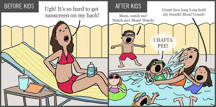 91 Hilarious Cartoons That Sum Up What It's Like To Be Married with Kids
