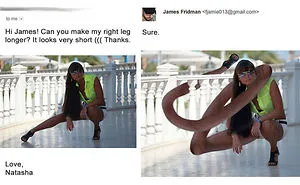 Photoshop Troll Who Takes Photo Requests Too Literally