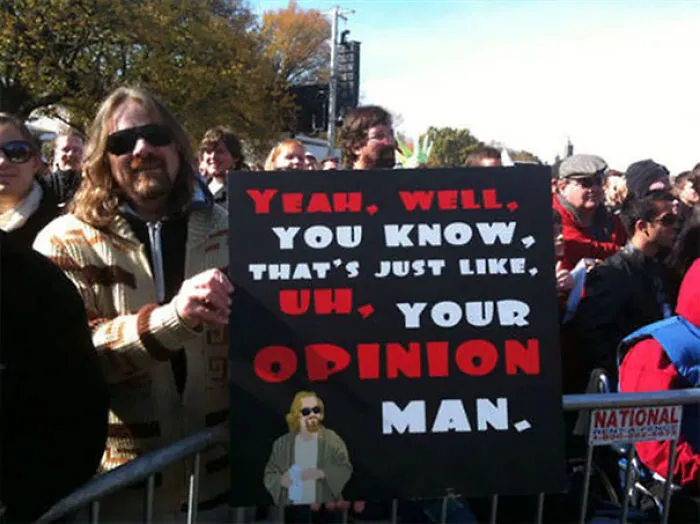 Funny Protest Sign