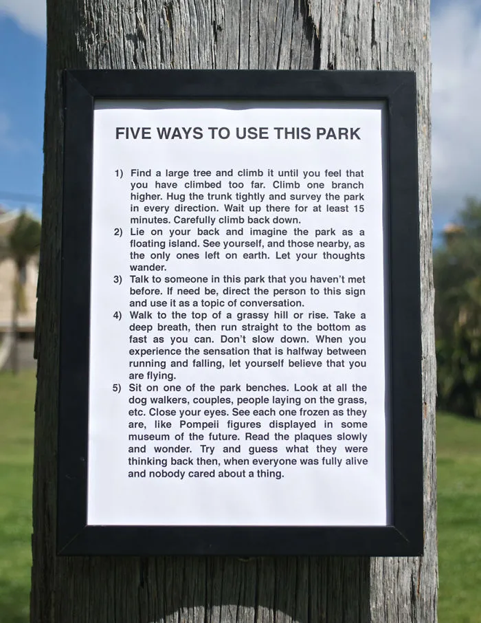 Park Sign