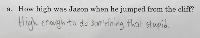 The Best Answer I've Ever Given