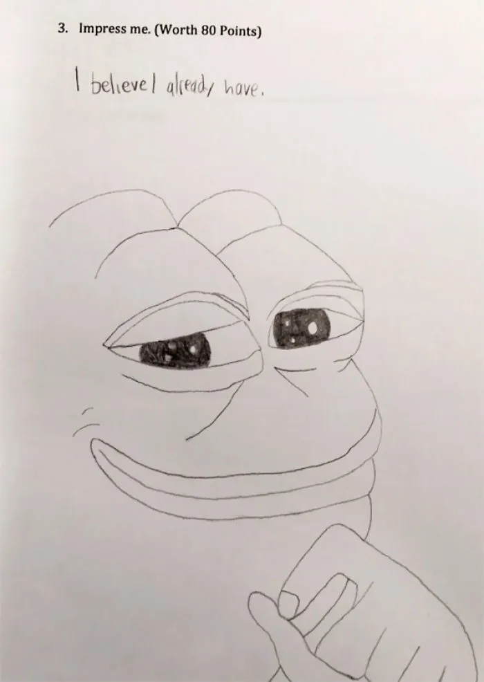 I Think He Got An A