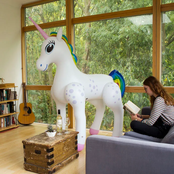 The Ultimate Magical Party Accessory: A 7 Foot Tall Giant Inflatable Unicorn